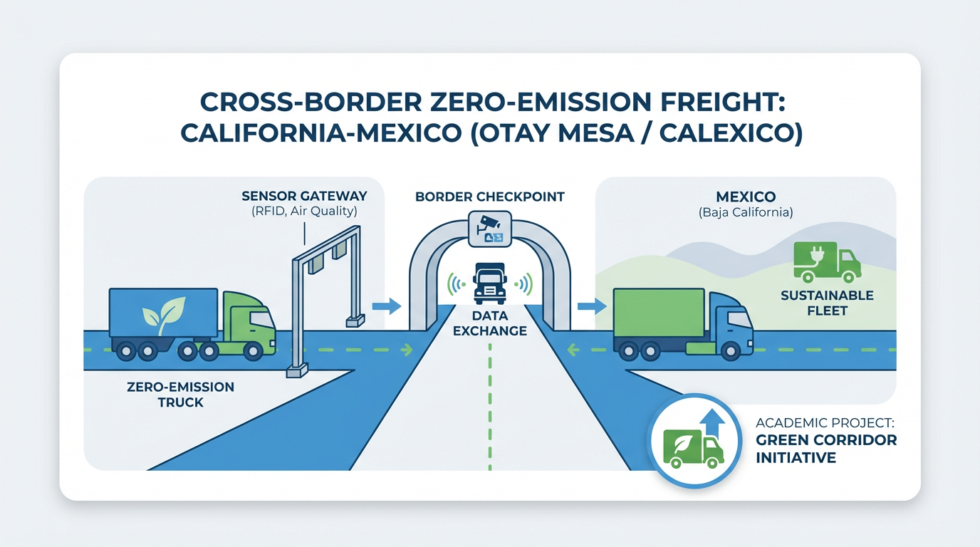 Analyzing Cross-Border Truck Activity to Inform California's Transition to Zero-Emission Trucks